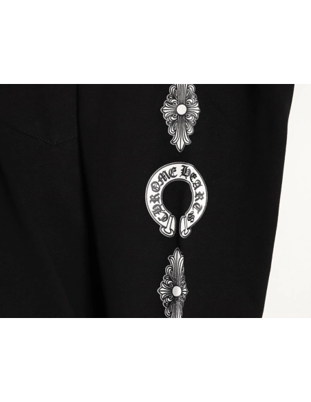 Chrome hearts back cross round neck long sleeves TSK1,Chrome Hearts