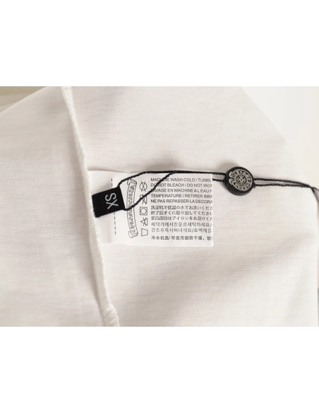 Chrome hearts neckline colorful Sanskrit round neck long sleeves,Chrome Hearts