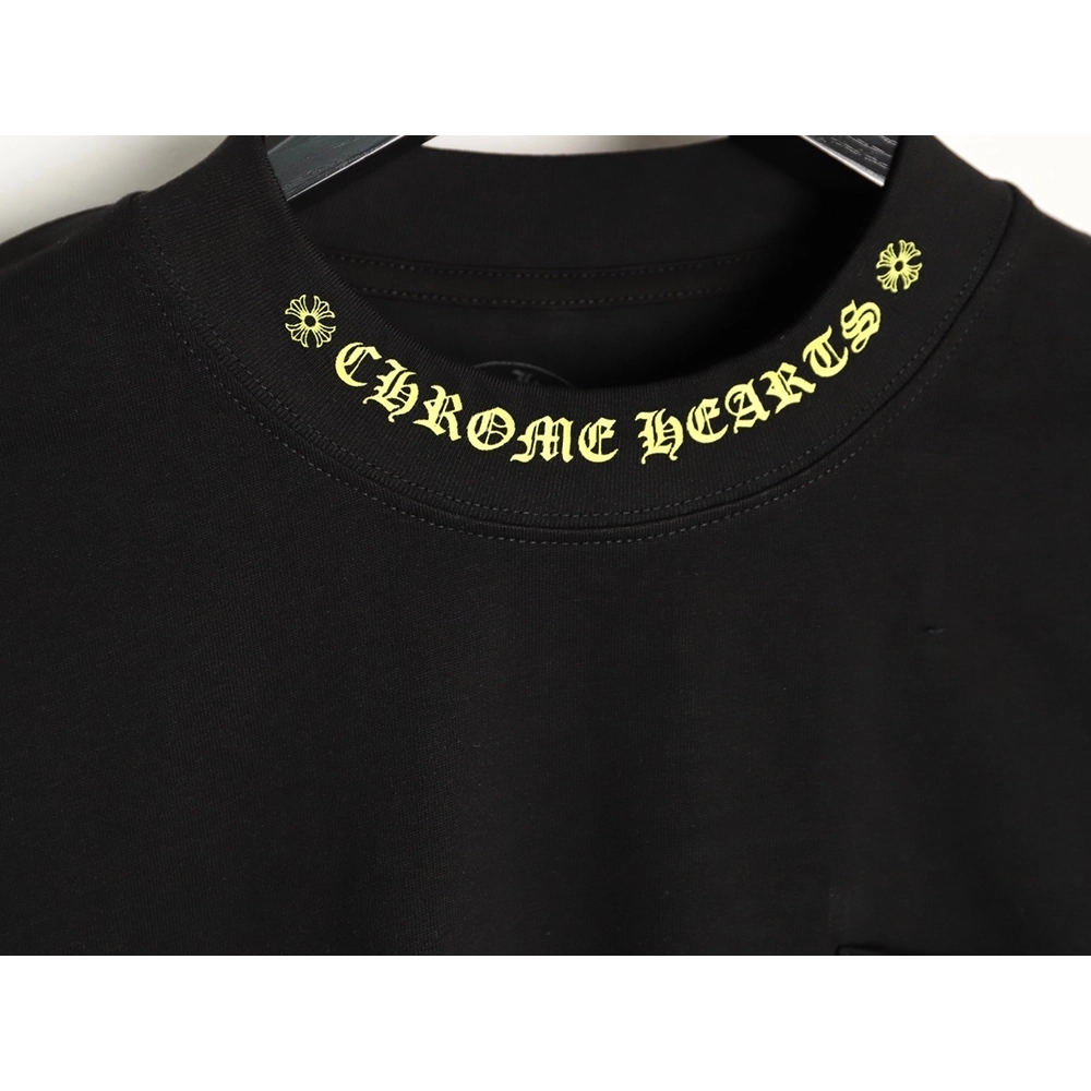 Chrome hearts neckline colorful Sanskrit round neck long sleeves TSK1,Chrome Hearts
