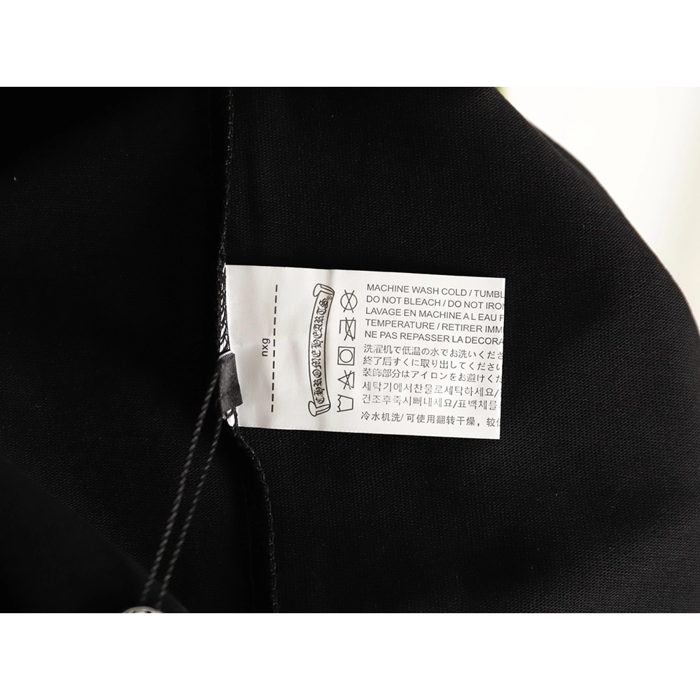 Chrome hearts neckline colorful Sanskrit round neck long sleeves TSK1,Chrome Hearts