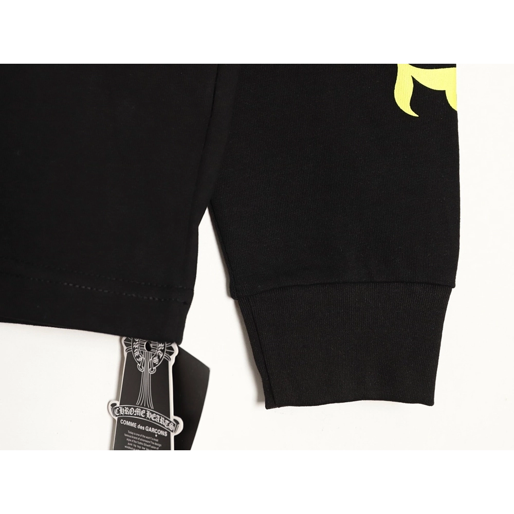 Chrome hearts neckline colorful Sanskrit round neck long sleeves TSK1,Chrome Hearts