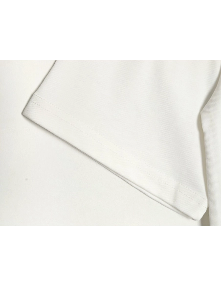 Fendi Little Monster Eyes FF Leather Brand Pocket Short Sleeve,Fendi