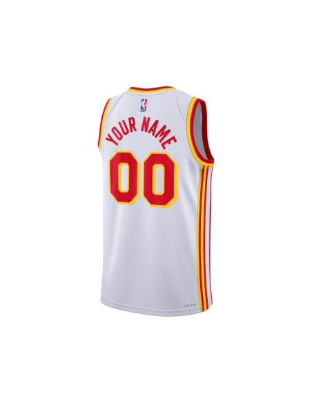 Unisex Atlanta Hawks White Swingman Custom Jersey - Association Edition,Atlanta Hawks,NBA,JERSEY with free shipping