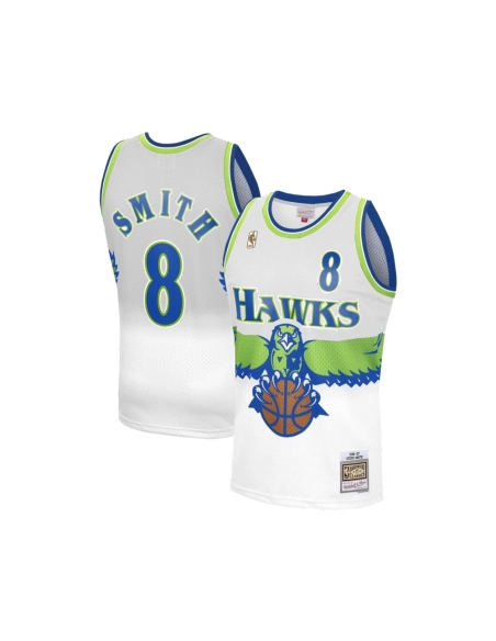 Mens Atlanta Hawks Steve Smith White 1996-97 Hardwood Classics Reload 3.0 Swingman Jersey,Atlanta Hawks,NBA,JERSEY with free shi
