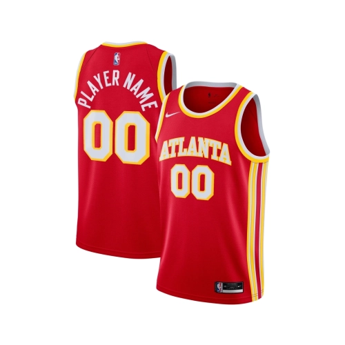 Mens Atlanta Hawks Red 2020 21 Swingman Custom Jersey - Icon Edition,Atlanta Hawks,NBA,JERSEY with free shipping