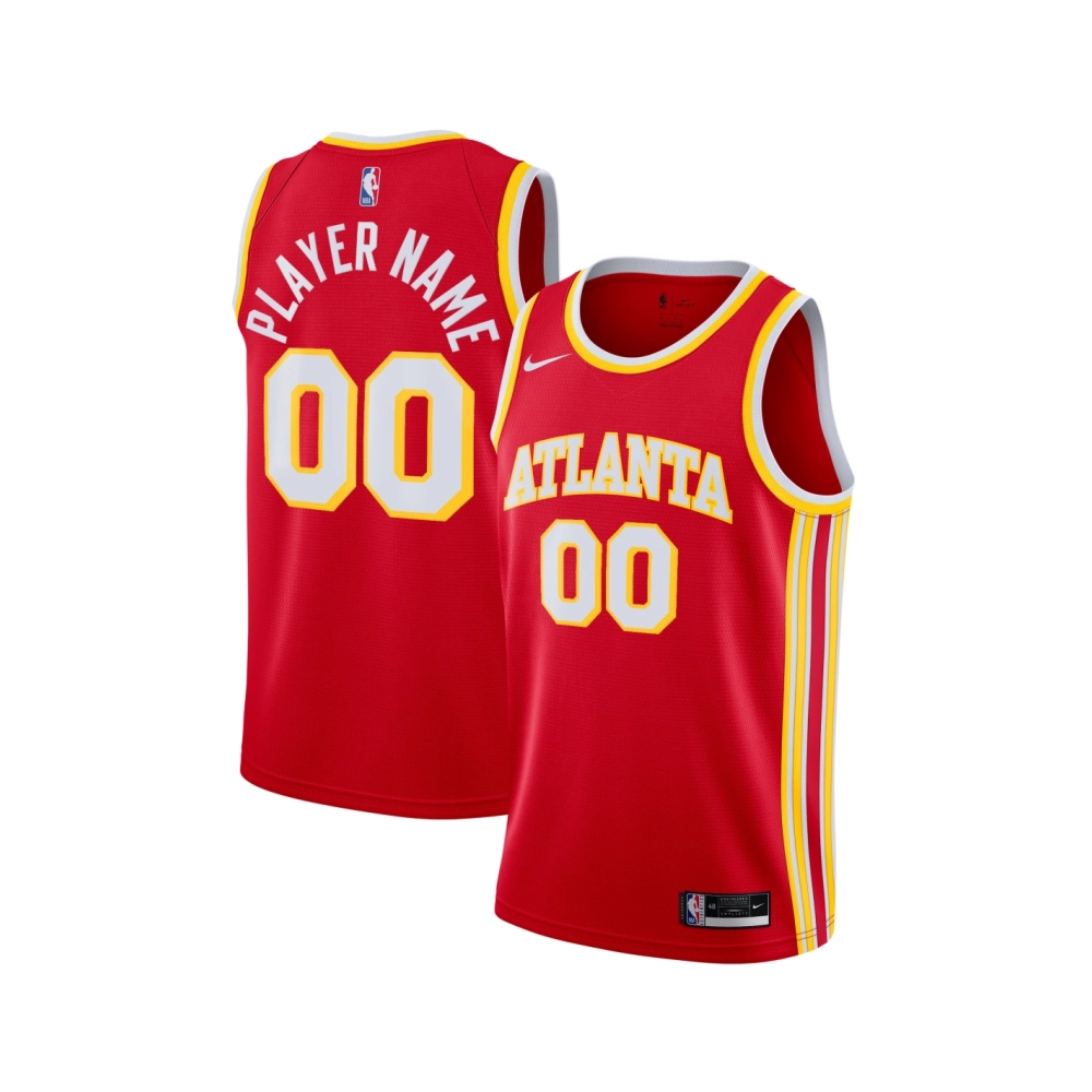Mens Atlanta Hawks Red 2020 21 Swingman Custom Jersey - Icon Edition,Atlanta Hawks,NBA,JERSEY with free shipping