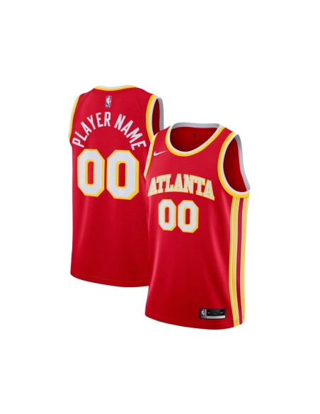 Mens Atlanta Hawks Red 2020 21 Swingman Custom Jersey - Icon Edition,Atlanta Hawks,NBA,JERSEY with free shipping