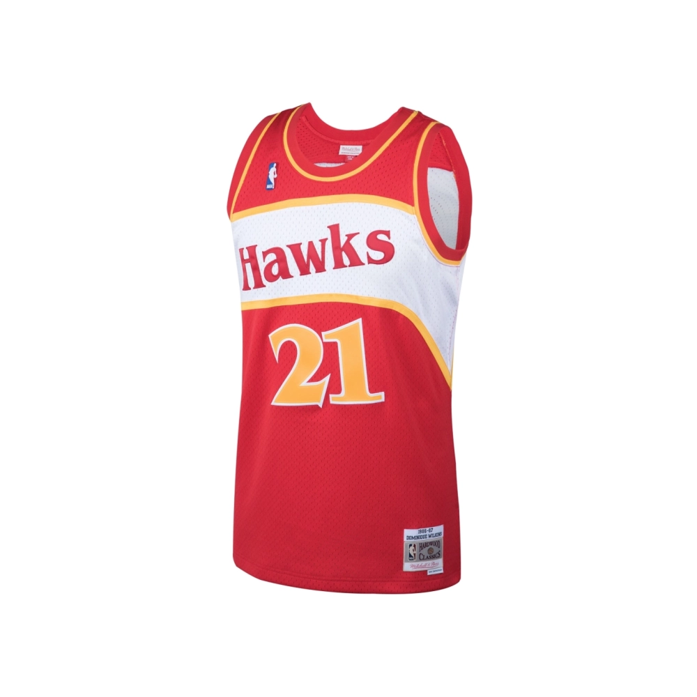 Mens Atlanta Hawks Dominique Wilkins Red 1986 87 Hardwood Classics Swingman Jersey,Atlanta Hawks,NBA,JERSEY with free shipping