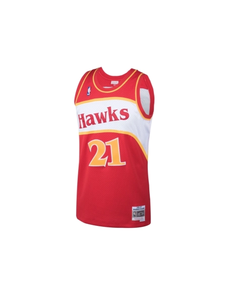 Mens Atlanta Hawks Dominique Wilkins Red 1986 87 Hardwood Classics Swingman Jersey,Atlanta Hawks,NBA,JERSEY with free shipping