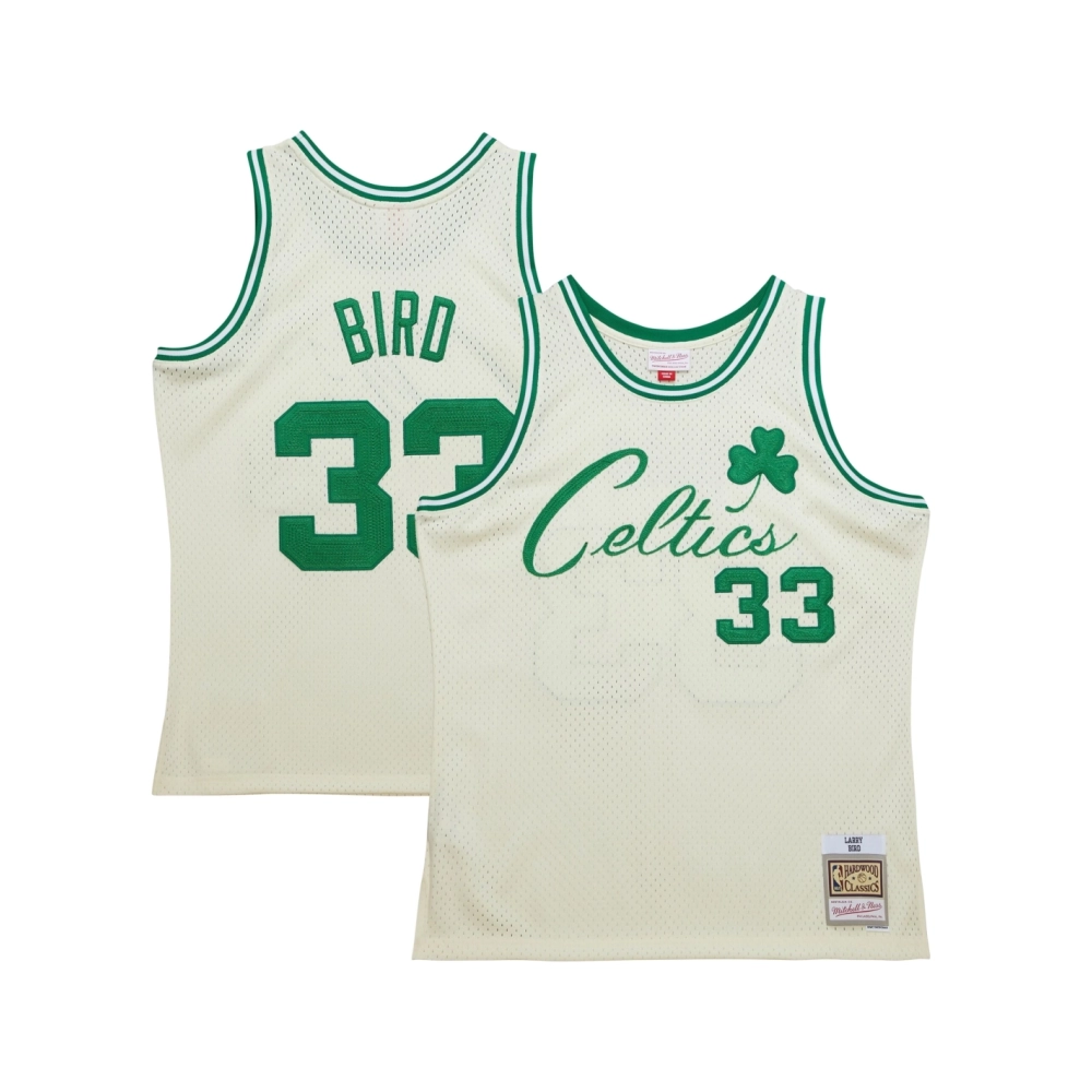 Mens Boston Celtics Larry Bird Cream Chainstitch Swingman Jersey,Boston Celtics,NBA,JERSEY with free shipping