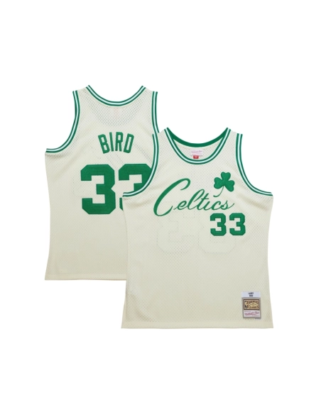 Mens Boston Celtics Larry Bird Cream Chainstitch Swingman Jersey,Boston Celtics,NBA,JERSEY with free shipping