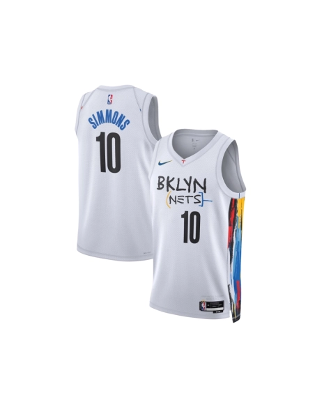 Unisex Brooklyn Nets Ben Simmons White 2022 23 Swingman Jersey - City Edition,Brooklyn Nets,NBA,JERSEY with free shipping