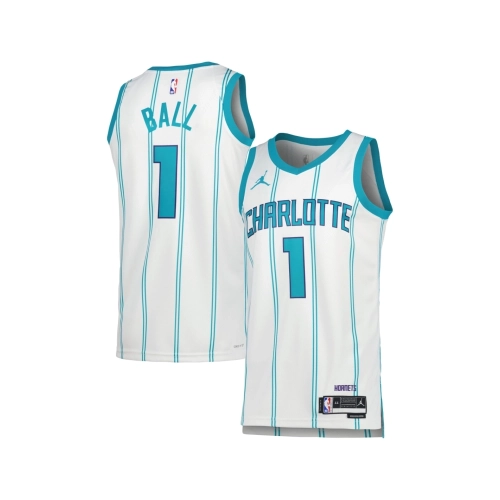 Unisex Charlotte Hornets LaMelo Ball White Swingman Jersey - Association Edition,Charlotte Hornets,NBA,JERSEY with free shipping