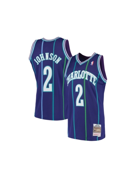 Mens Charlotte Hornets Larry Johnson Purple 1994 95 Hardwood Classics Swingman Jersey,Charlotte Hornets,NBA,JERSEY with free shi