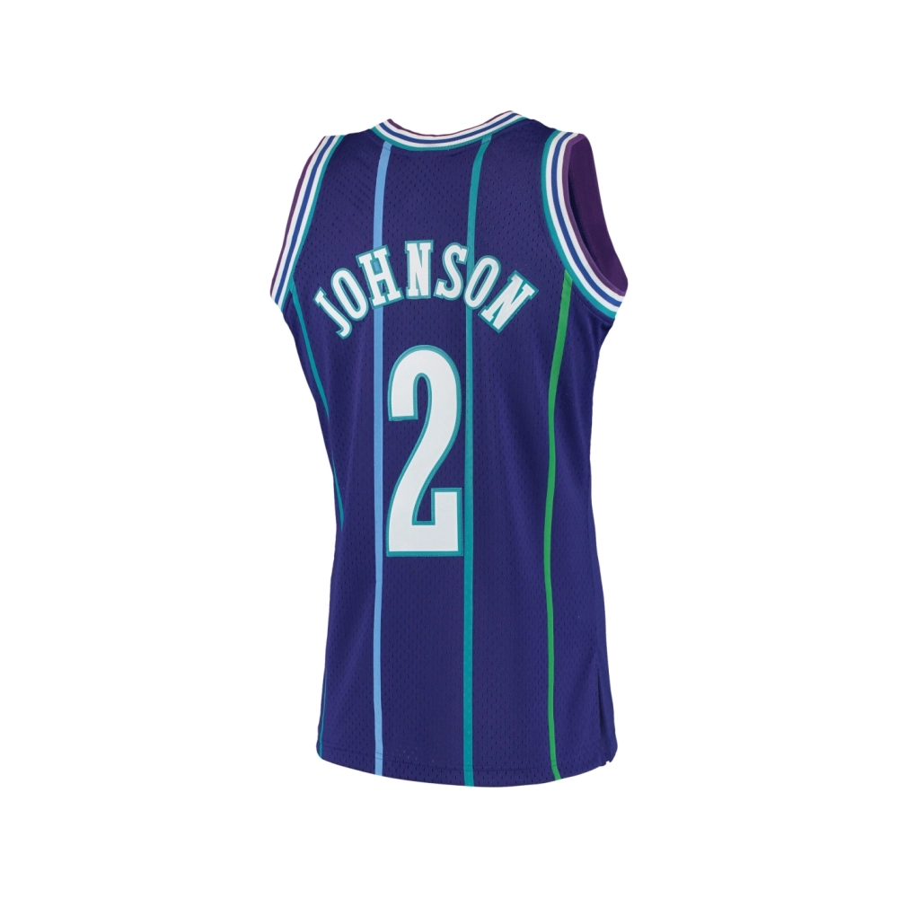 Mens Charlotte Hornets Larry Johnson Purple 1994 95 Hardwood Classics Swingman Jersey,Charlotte Hornets,NBA,JERSEY with free shi