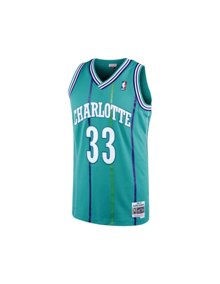Mens Charlotte Hornets Alonzo Mourning Teal 1992 93 Hardwood Classics Swingman Jersey,Charlotte Hornets,NBA,JERSEY with free shi