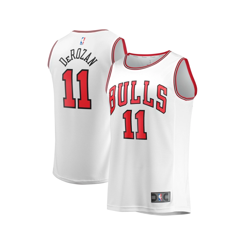 Mens Chicago Bulls DeMar DeRozan White Fast Break Replica Jersey - Association Edition,Chicago Bulls,NBA,JERSEY with free shippi