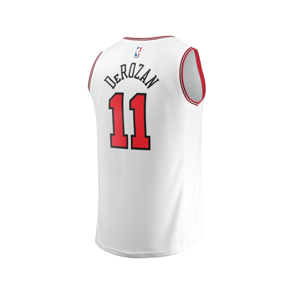 Mens Chicago Bulls DeMar DeRozan White Fast Break Replica Jersey - Association Edition,Chicago Bulls,NBA,JERSEY with free shippi