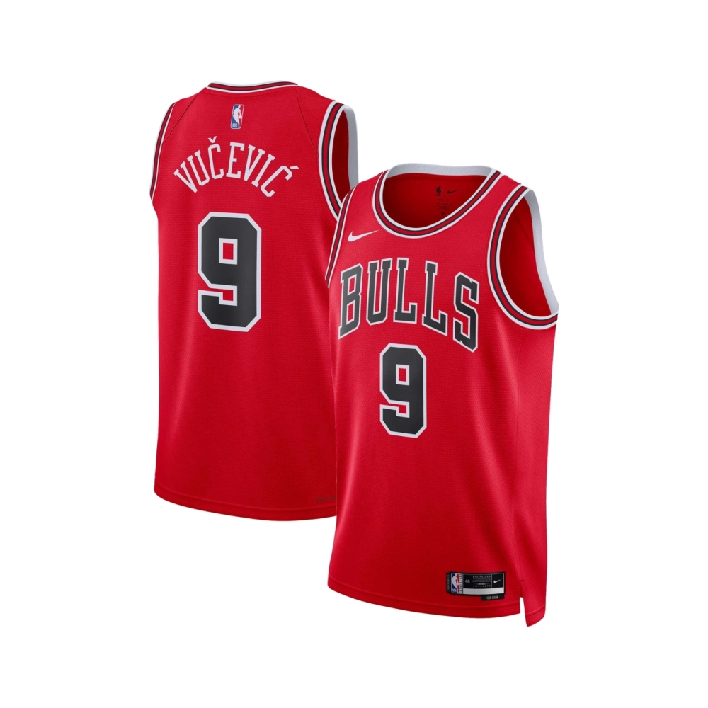 Unisex Chicago Bulls Nikola Vucevic Red Swingman Jersey - Icon Edition,Chicago Bulls,NBA,JERSEY with free shipping