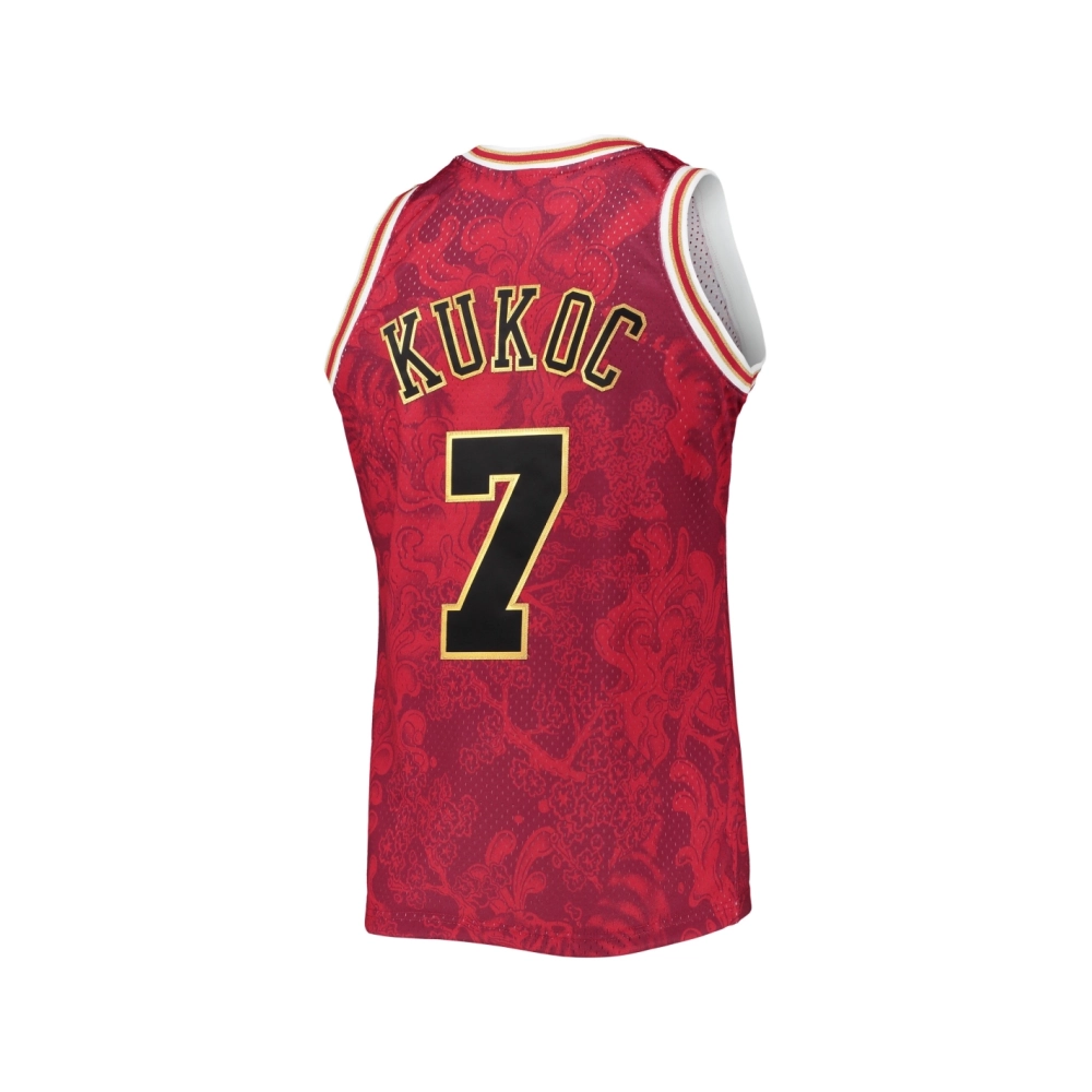 Mens Chicago Bulls Toni Kukoc Red Hardwood Classics 1997 98 Lunar New Year Swingman Jersey,Chicago Bulls,NBA,JERSEY with free sh