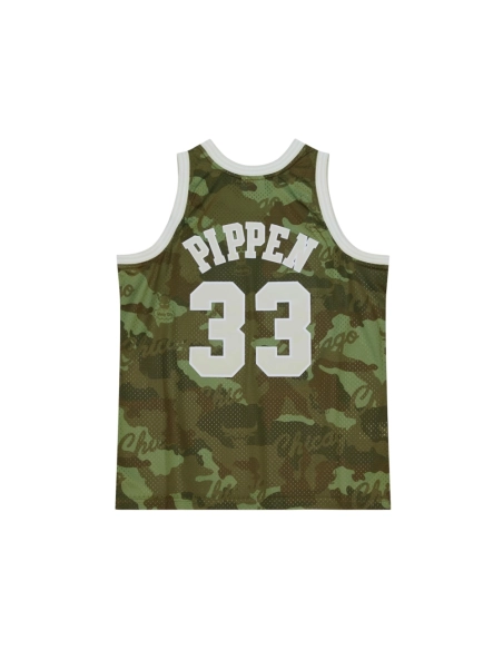 Mens Chicago Bulls Scottie Pippen Camo Hardwood Classics 1997 98 Ghost Green Swingman Jersey,Chicago Bulls,NBA,JERSEY with free 