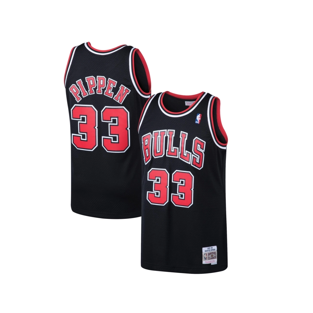 Mens Chicago Bulls Scottie Pippen Black 1997 98 Hardwood Classics Swingman Jersey,Chicago Bulls,NBA,JERSEY with free shipping