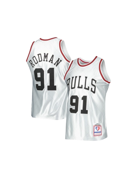 Mens Chicago Bulls Dennis Rodman Platinum 1997 98 Hardwood Classics 75th Anniversary Swingman Jersey,Chicago Bulls,NBA,JERSEY wi