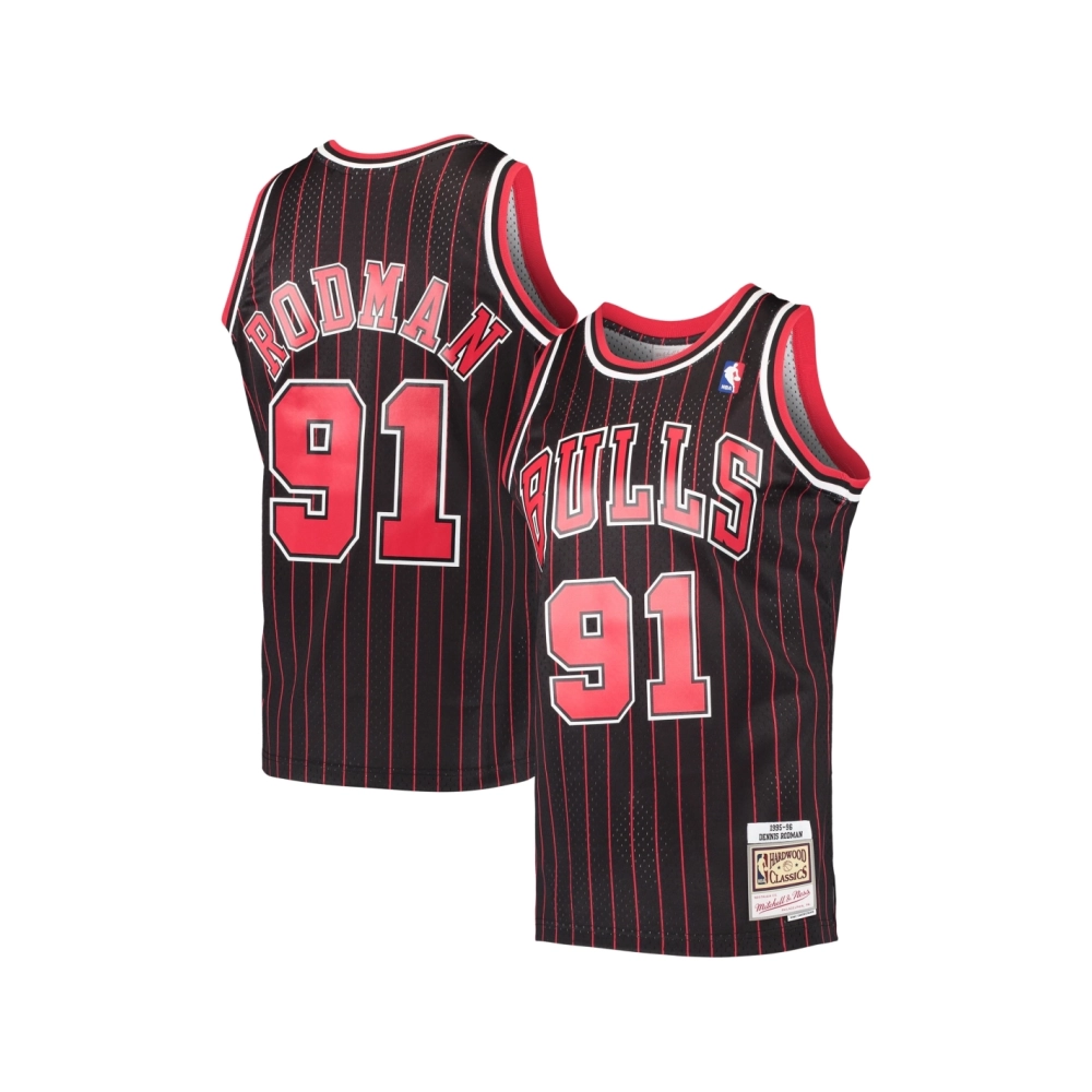 Mens Chicago Bulls Dennis Rodman Black Hardwood Classics Swingman Jersey,Chicago Bulls,NBA,JERSEY with free shipping