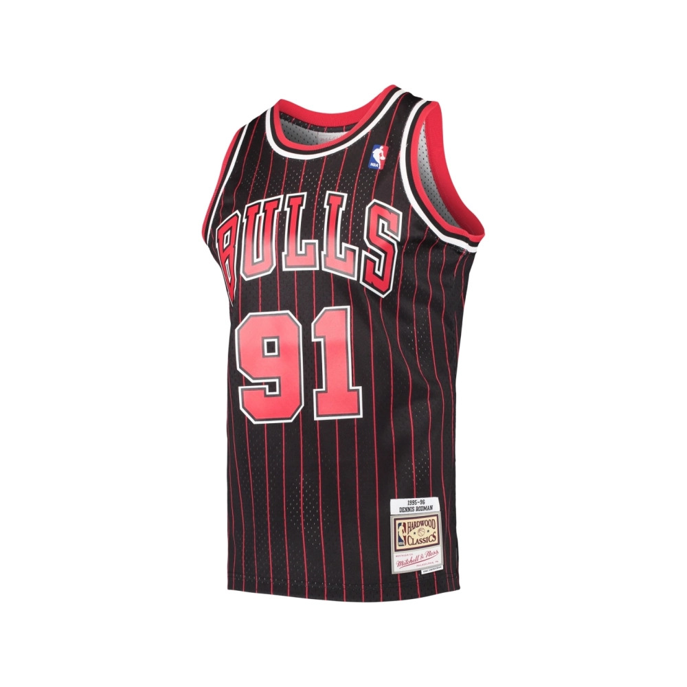 Mens Chicago Bulls Dennis Rodman Black Hardwood Classics Swingman Jersey,Chicago Bulls,NBA,JERSEY with free shipping