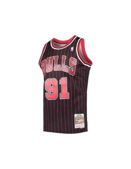 Mens Chicago Bulls Dennis Rodman Black Hardwood Classics Swingman Jersey,Chicago Bulls,NBA,JERSEY with free shipping