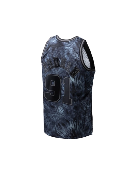 Mens Chicago Bulls Dennis Rodman Black Hardwood Classics 1995 96 Tie-Dye Swingman Jersey,Chicago Bulls,NBA,JERSEY with free ship