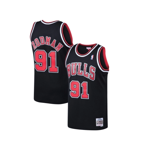 Mens Chicago Bulls Dennis Rodman Black 1997 98 Hardwood Classics Swingman Jersey,Chicago Bulls,NBA,JERSEY with free shipping