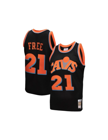 Mens Cleveland Cavaliers Black 1984-85 Hardwood Classics World B. Free Reload 3.0 Swingman Jersey,Cleveland Cavaliers,NBA,JERSEY