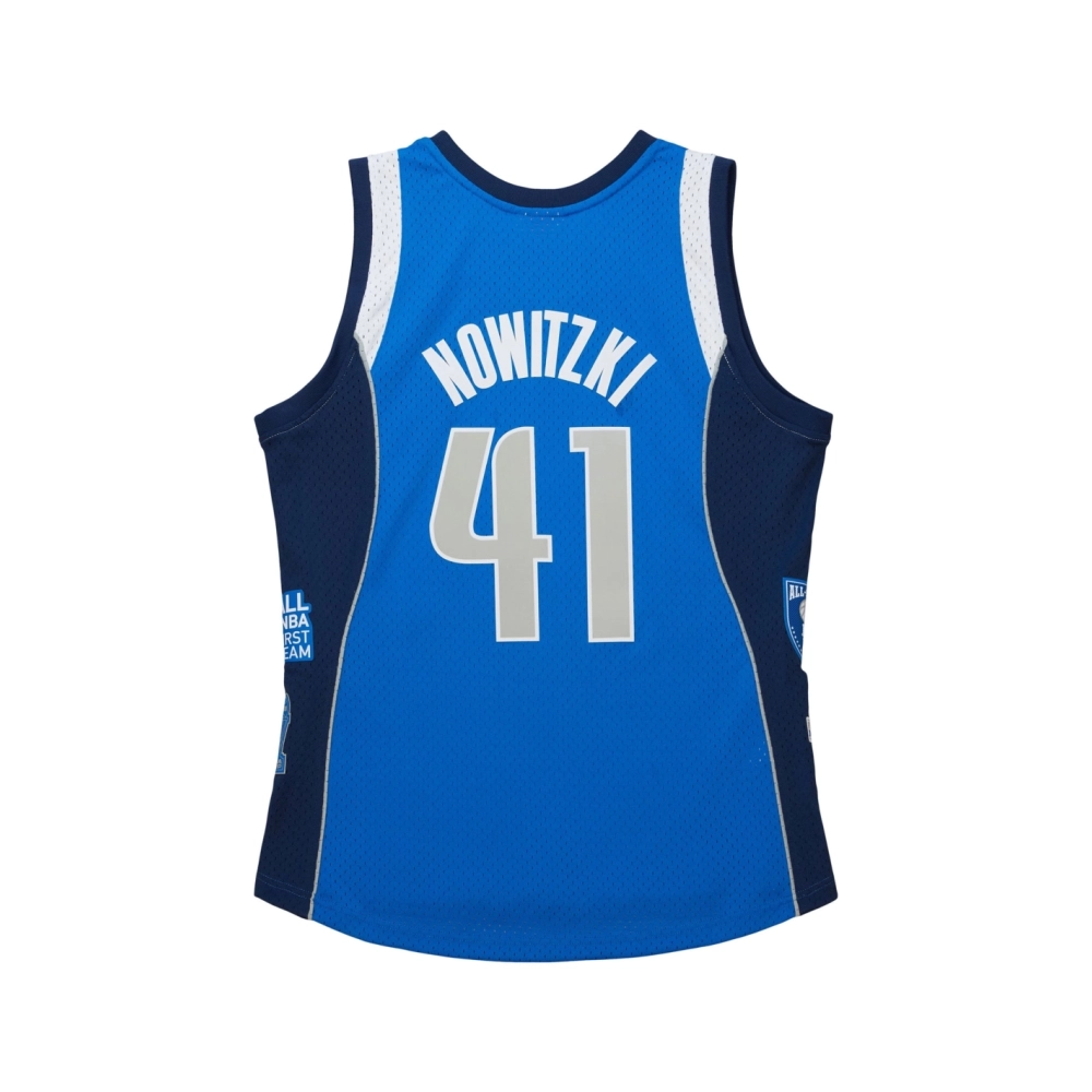 Unisex Dallas Mavericks Dirk Nowitzki Blue Hall of Fame Class of 2023 Throwback Swingman Jersey,Dallas Mavericks,NBA,JERSEY with