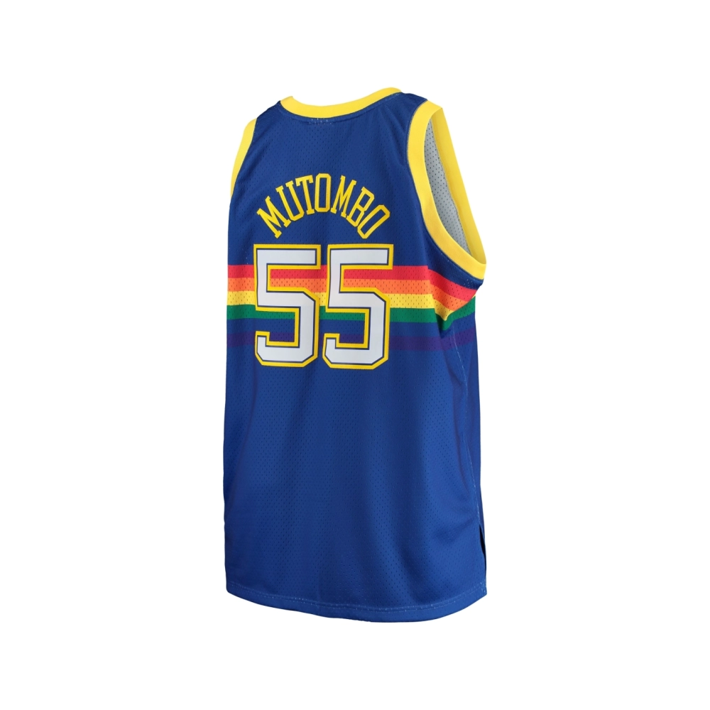 Mens Denver Nuggets Dikembe Mutombo Royal 1991 92 Big Tall Hardwood Classics Swingman Jersey,Denver Nuggets,NBA,JERSEY with free