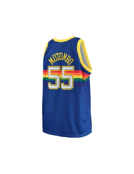 Mens Denver Nuggets Dikembe Mutombo Royal 1991 92 Big Tall Hardwood Classics Swingman Jersey,Denver Nuggets,NBA,JERSEY with free