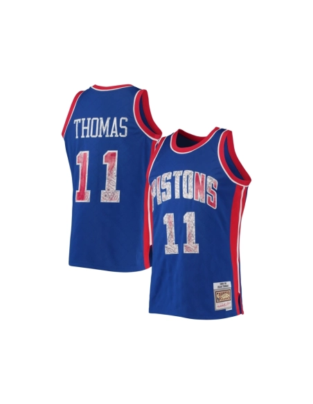 Mens Detroit Pistons Isiah Thomas Blue 1988 89 Hardwood Classics NBA 75th Anniversary Diamond Swingman Jersey,Detroit Pistons,NB