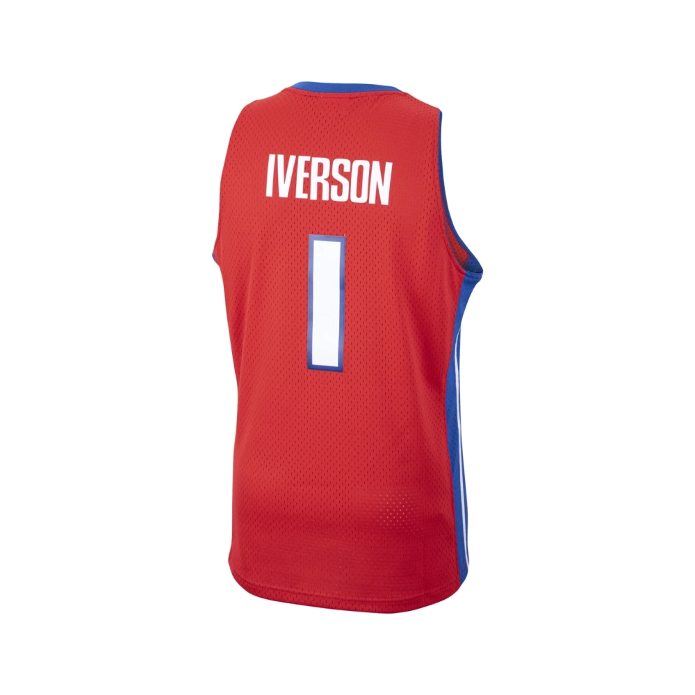 Mens Detroit Pistons Allen Iverson Red 2008 09 Hardwood Classics Swingman Jersey,Detroit Pistons,NBA,JERSEY with free shipping