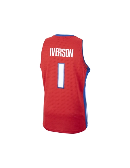 Mens Detroit Pistons Allen Iverson Red 2008 09 Hardwood Classics Swingman Jersey,Detroit Pistons,NBA,JERSEY with free shipping