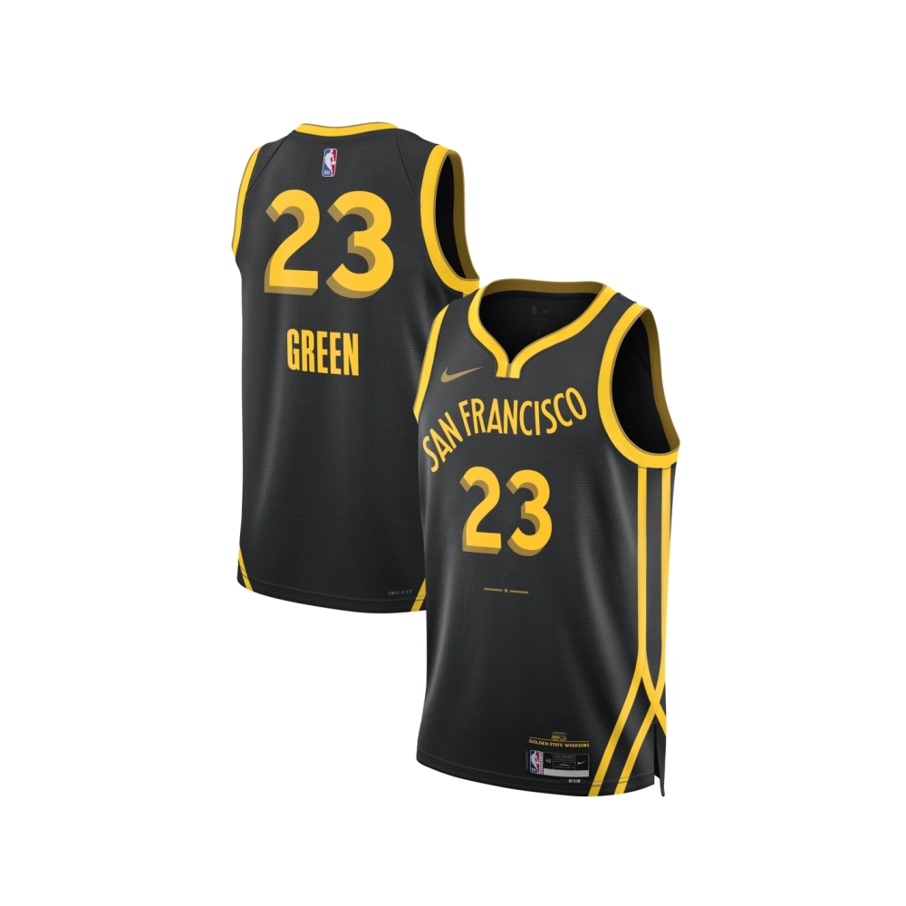 Unisex Golden State Warriors Draymond Green Black 2023 24 Swingman Jersey - City Edition,Golden State Warriors,NBA,JERSEY with f