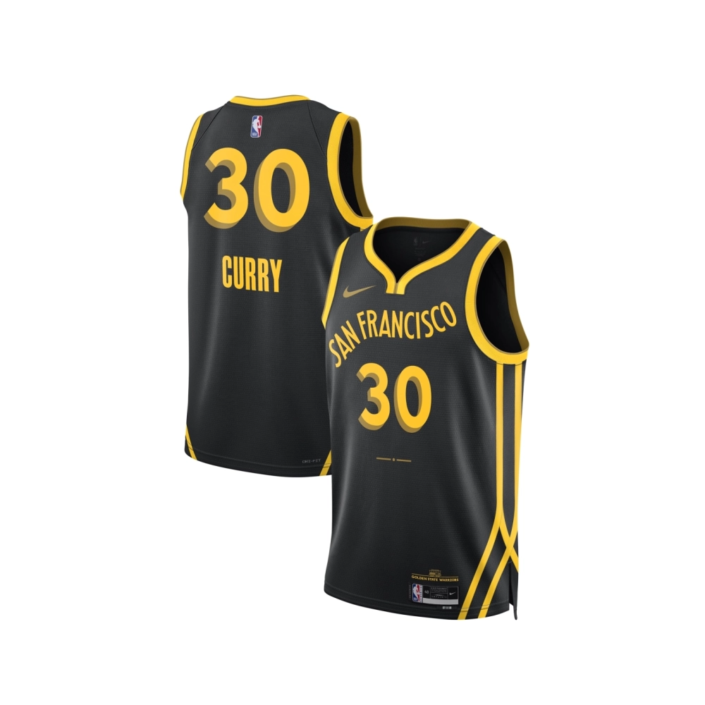 Unisex Golden State Warriors Stephen Curry Black 2023 24 Swingman Jersey - City Edition,Golden State Warriors,NBA,JERSEY with fr