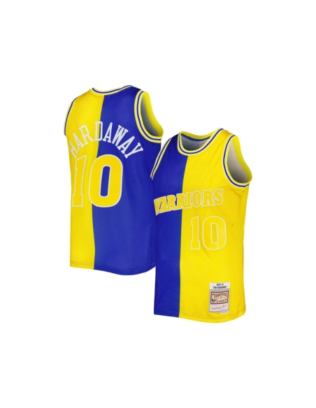 Mens Golden State Warriors Tim Hardaway Royal Gold Hardwood Classics 1990 91 Split Swingman Jersey,Golden State Warriors,NBA,JER