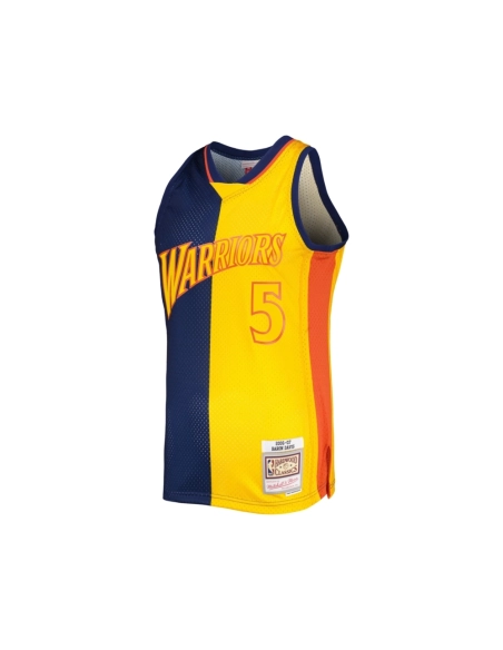 Mens Golden State Warriors Baron Davis Navy Gold Hardwood Classics 2006 07 Split Swingman Jersey,Golden State Warriors,NBA,JERSE