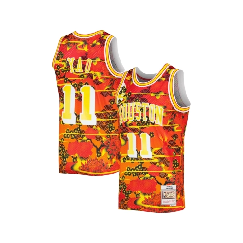 Mens Houston Rockets Yao Ming Red 2004 05 Hardwood Classics Lunar New Year Swingman Jersey,Houston Rockets,NBA,JERSEY with free 