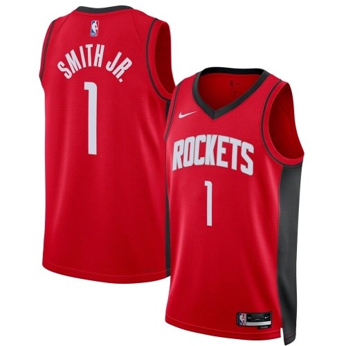 Unisex Houston Rockets Jabari Smith Jr. Red 2022 NBA Draft First Round Pick Swingman Jersey - Icon Edition,Houston Rockets,NBA,J