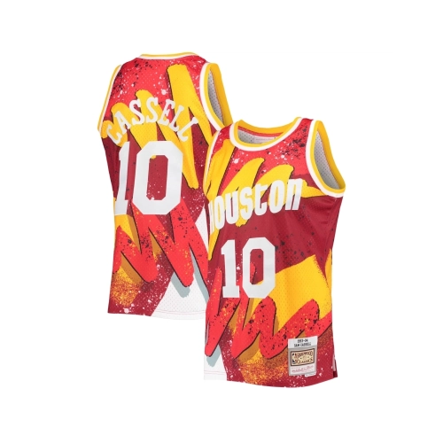 Mens Houston Rockets Sam Cassell Red Hardwood Classics 1993 94 Hyper Hoops Swingman Jersey,Houston Rockets,NBA,JERSEY with free 