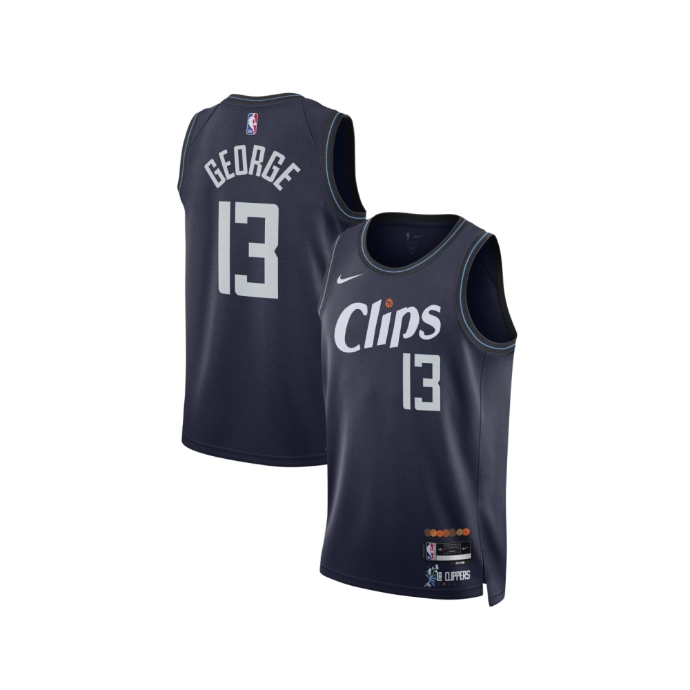 Unisex LA Clippers Paul George Navy 2023 24 Swingman Jersey - City Edition,LA Clippers,NBA,JERSEY with free shipping