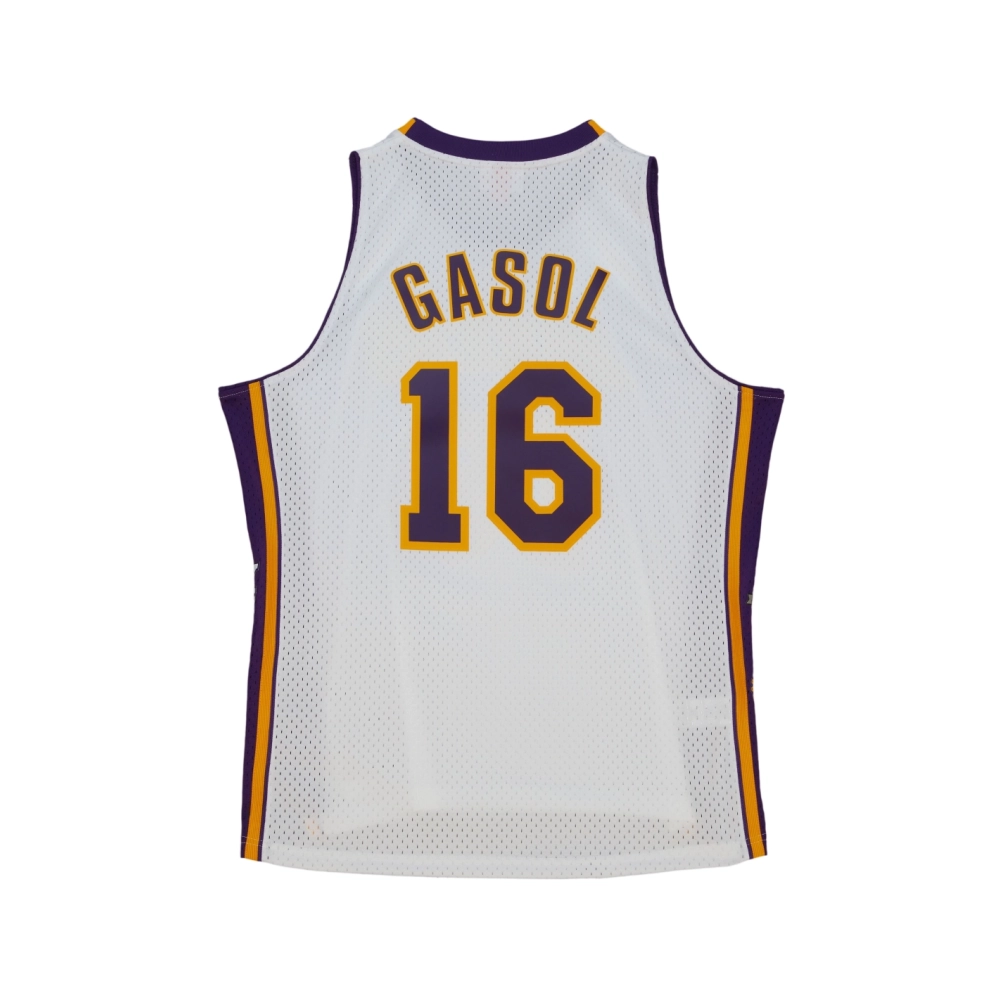 Unisex Los Angeles Lakers Pau Gasol White Hall of Fame Class of 2023 Throwback Swingman Jersey,Los Angeles Lakers,NBA,JERSEY wit
