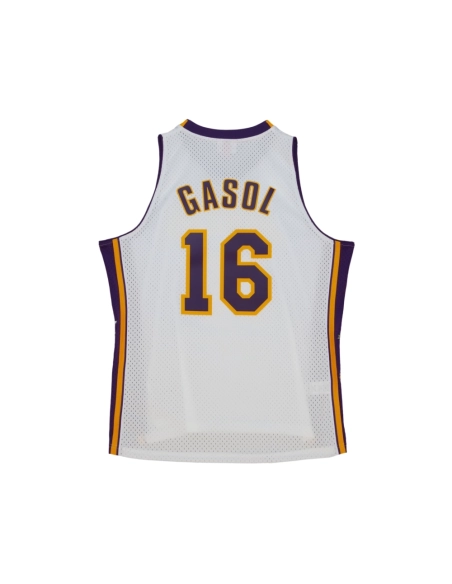 Unisex Los Angeles Lakers Pau Gasol White Hall of Fame Class of 2023 Throwback Swingman Jersey,Los Angeles Lakers,NBA,JERSEY wit