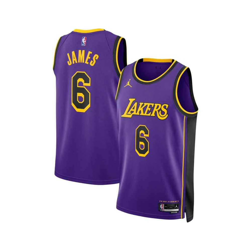 Unisex Los Angeles Lakers LeBron James Purple Swingman Jersey - Statement Edition,Los Angeles Lakers,NBA,JERSEY with free shippi